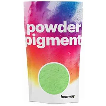 Hemway Phosphorescent/Luminous Neon Glow in The Dark Pigment Powder Dust in Yellow Colour with RESEALABLE Strong Packet (Various Quantities Available) (100g / 3.5oz)