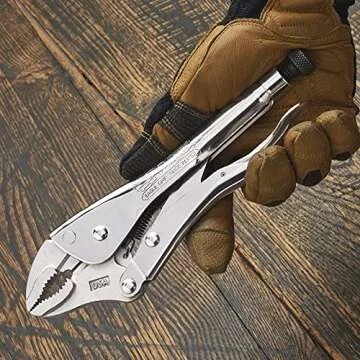 Malco Eagle Grip LP10WC 10 in. Curved Jaw Locking Pliers with Wire Cutter