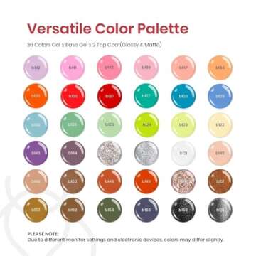 Beetles Pastel Gel Nail Polish Set: 36 Colors for Stunning Nail Art