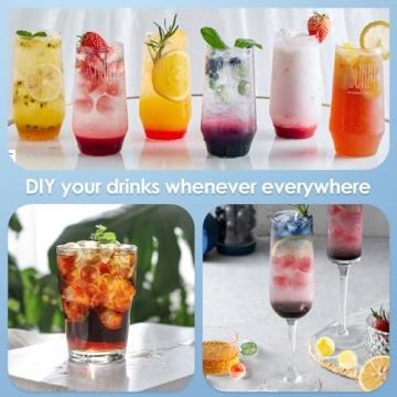 WIBIMEN Ice Cube Tray with Lid & Storage Bin - Stylish Ice Maker