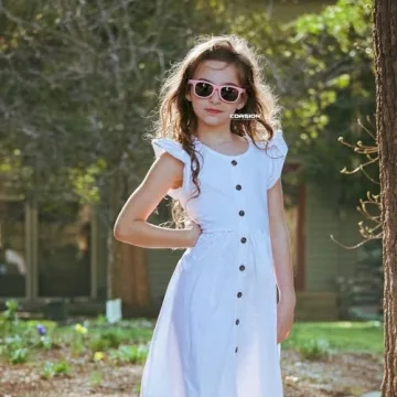 Stylish COASION Kids Polarized Sunglasses for Ages 3-9