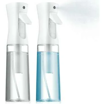 2 Pack Continuous Spray Bottles | Ultra Fine Mist Hair and Cleaning Sprayer
