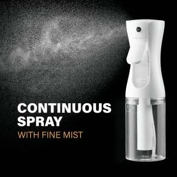 Continuous Spray Bottles - Hair and Cleaning Mist 2 Pack