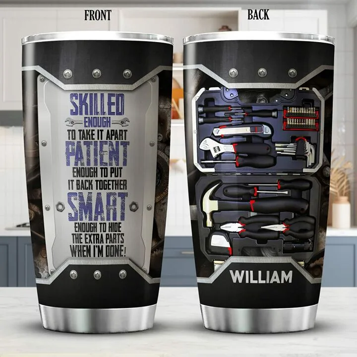 Personalized Mechanic Tumbler - Custom Travel Mug