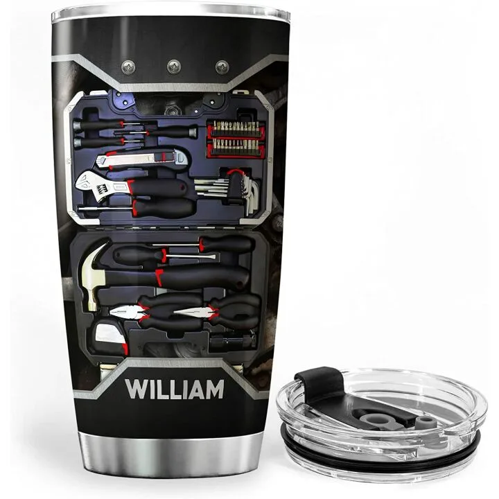 Personalized Mechanic Tumbler - Custom Travel Mug