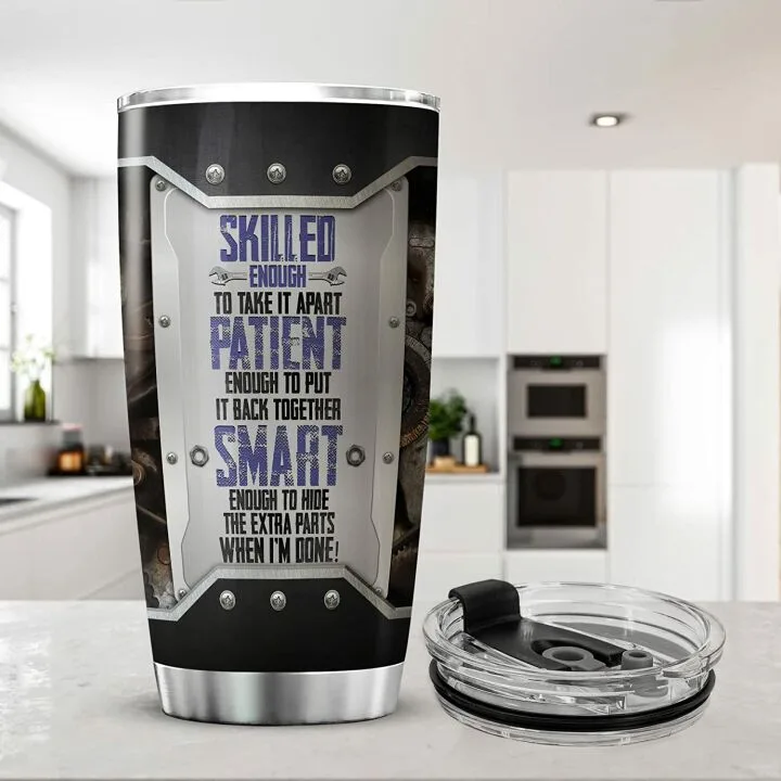 Personalized Mechanic Tumbler - Custom Travel Mug