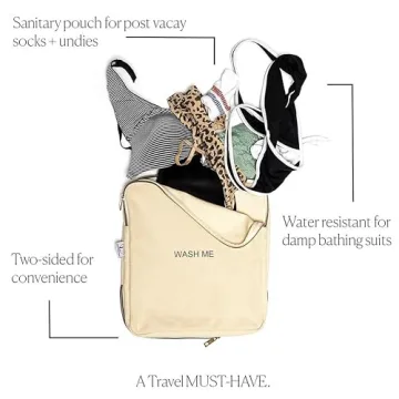 Two-Sided Travel Laundry Bag for Clean & Dirty Clothes