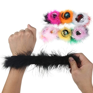 Women's Eco-Friendly Feather Slap Bracelets - 14 Colors