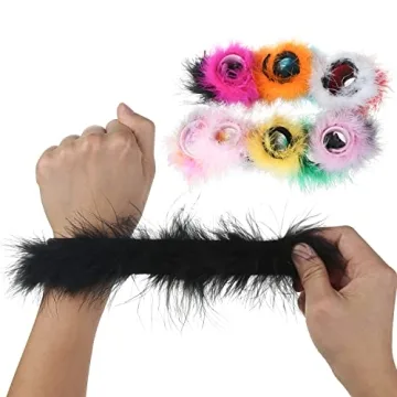 Women's Eco-Friendly Feather Slap Bracelets - 14 Colors