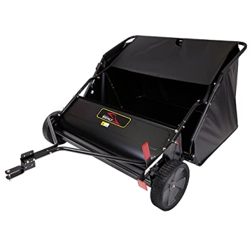 Brinly 42" Tow-Behind Lawn Sweeper | USA-Made Universal Hitch for Effortless Yard Cleanup