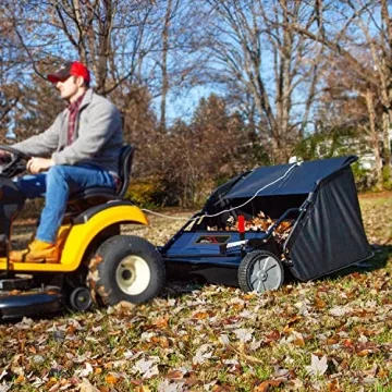 Brinly 42" Tow-Behind Lawn Sweeper USA-Made Universal Hitch