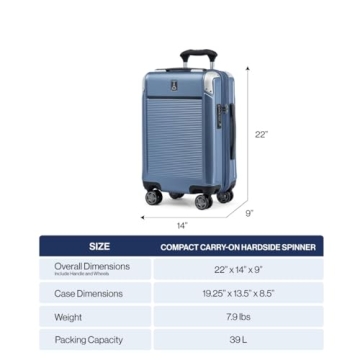 Travelpro Premium Carry-On Luggage with USB Ports