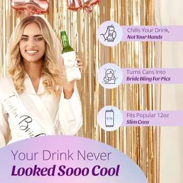 Bride Tribe Bachelorette Premium Can Coolers for Parties