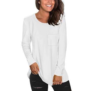 Comfortable NSQTBA Tunic Tops for Casual Wear and Workouts