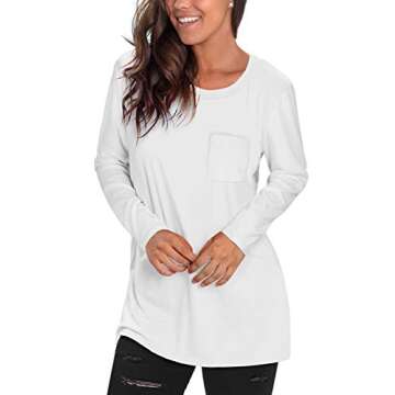 Comfortable NSQTBA Tunic Tops for Casual Wear and Workouts