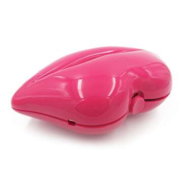 LUI SUI Pink Acrylic Lip Clutch for Women - Elegant & Unique