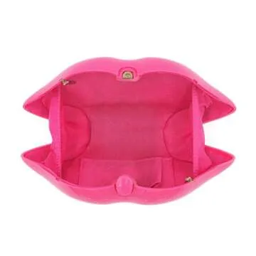 LUI SUI Pink Acrylic Lip Clutch for Women - Elegant & Unique
