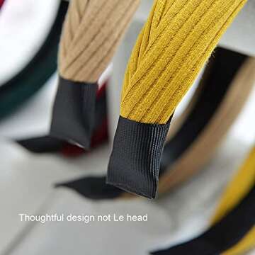 DRESHOW 8 Pack Knotted Headbands for Women Wide Turban Headband Yoga Exercise Ribbing Hair Hoop Hair Bands Accessories