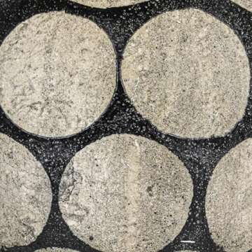 Creative Co-Op Terracotta Vase with Wax Relief Dots, Black and Natural