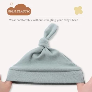 Newborn Cotton Beanies for Boys & Girls | 4-Pack