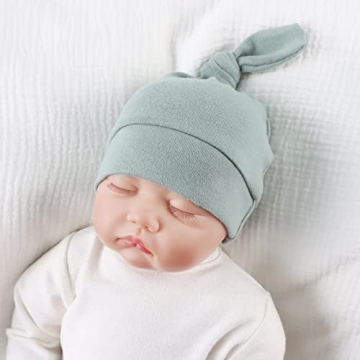 Newborn Cotton Beanies for Boys & Girls | 4-Pack