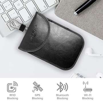 MONOJOY Faraday Bags Key Fob Protector: Faraday Bag Car Key Fob Signal Blocker RFID Key Fob Protecto...