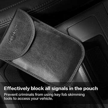 MONOJOY Faraday Bags Key Fob Protector: Faraday Bag Car Key Fob Signal Blocker RFID Key Fob Protector Faraday Key Fob