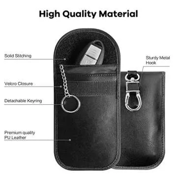 MONOJOY Faraday Bags Key Fob Protector: Faraday Bag Car Key Fob Signal Blocker RFID Key Fob Protector Faraday Key Fob
