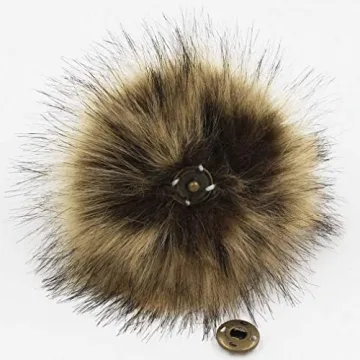 Colorful Faux Fox Fur Snap Pompoms for Creative Crafting