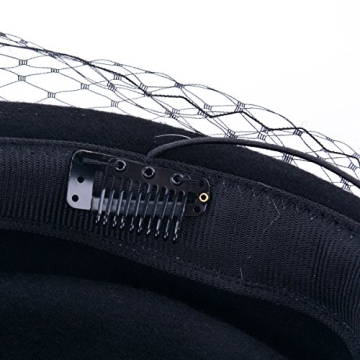 Aniwon Pillbox Hat Vintage Bow Fascinator for Women