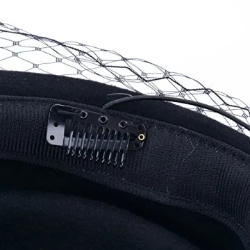 Aniwon Pillbox Hat Vintage Bow Fascinator for Women