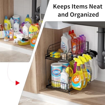 SUEH DESIGN Under Sink Organizer for Kitchen & Bathroom