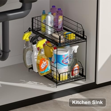 SUEH DESIGN Under Sink Organizer for Kitchen & Bathroom