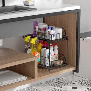 SUEH DESIGN Under Sink Organizer for Kitchen & Bathroom