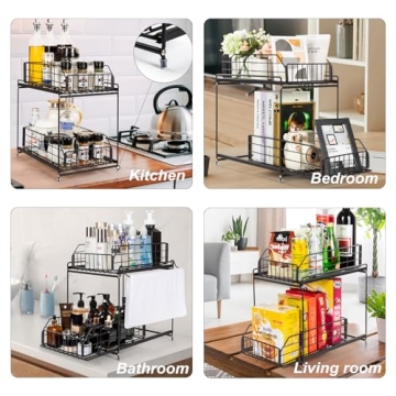 SUEH DESIGN Under Sink Organizer for Kitchen & Bathroom