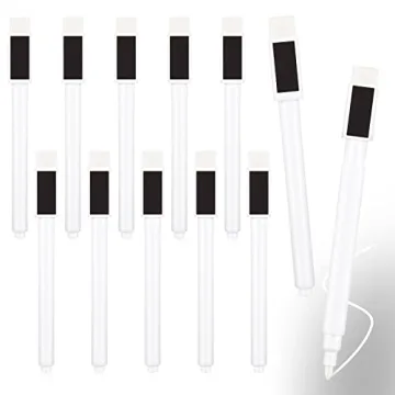 12 Pack Fine Tip Dry Erase Magnetic Markers with Eraser Cap