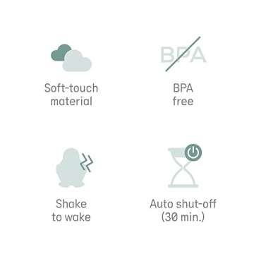 Angelcare Baby Bath & Room Thermometer - Happy Seal, Grey, BT-01-SEAL-US