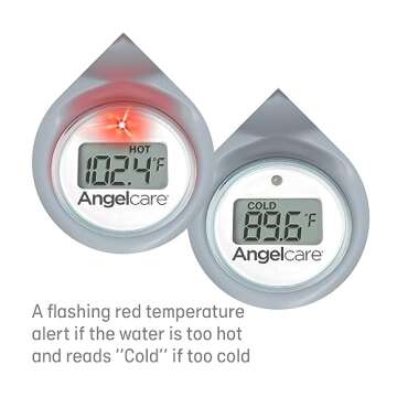 Angelcare Baby Bath & Room Thermometer - Happy Seal, Grey, BT-01-SEAL-US