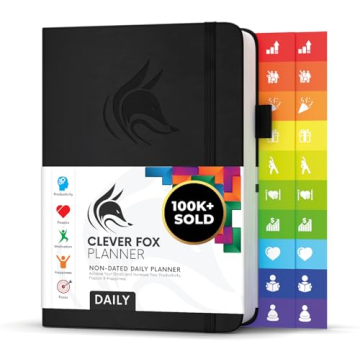 Clever Fox Daily Planner – Undated Planning Notebook with Hourly Schedule & To-Do List – Persona...