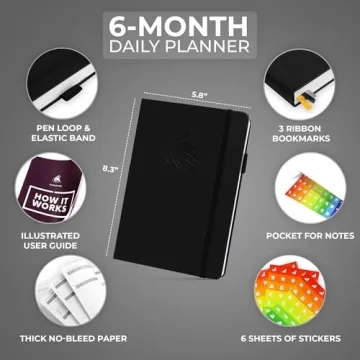 Clever Fox Daily Planner - Undated 6-Month Organizer