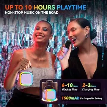 Fun Karaoke Machine for Kids Adults - Portable Speaker