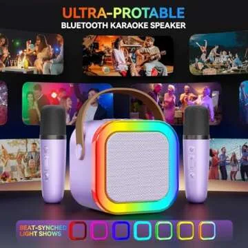 Fun Karaoke Machine for Kids Adults - Portable Speaker