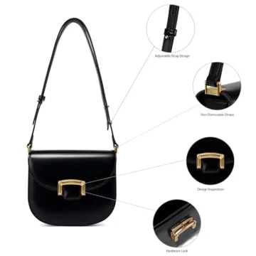 Elegant LAFESTIN Small Leather Crossbody Bag for Women