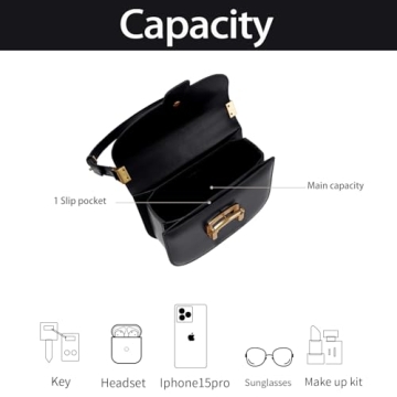 Elegant LAFESTIN Small Leather Crossbody Bag for Women