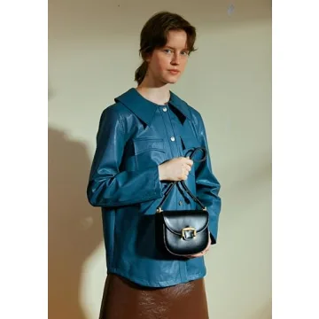 Elegant LAFESTIN Small Leather Crossbody Bag for Women