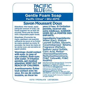 Georgia-Pacific Pacific Blue Ultra Gentle Foam Hand Soap 4 Bottles
