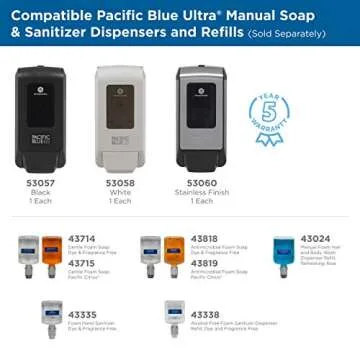 Georgia-Pacific Pacific Blue Ultra Gentle Foam Hand Soap 4 Bottles