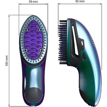 DAFNI Allure Portable Hair Straightening Brush for Effortless Styling