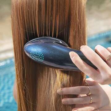 DAFNI Allure Portable Hair Straightening Brush for Effortless Styling