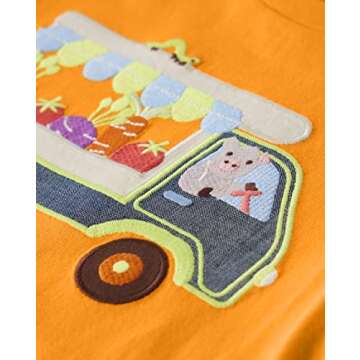 Gymboree,Boys,and Toddler Embroidered Graphic Short Sleeve T-Shirts,Truck,3T